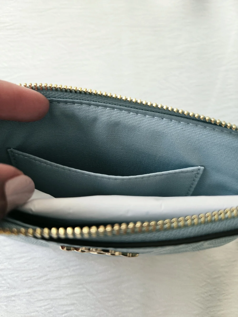 Coach wristlet pale